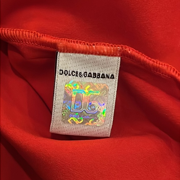 DOLCE & GABBANA RED HEART RHINESTONE TANK - Picture 16 of 16